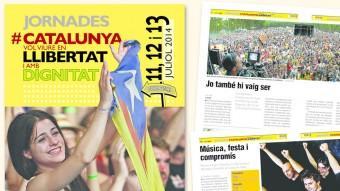 La portada i dues de la pàgines de la guia EL PUNT AVUI