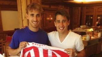 Bojan Krkic i Marc Muniesa compartiran vestidor la temporada que ve a les files de l'Stoke @MUNIESA92