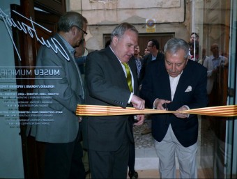 L'alcalde i Antoni Ferrri en l'oberrura del Museu. B. SILVESTRE