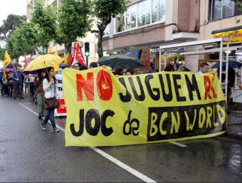 Manifestació en contra de BCN World el passat mes de maig a Salou ACN
