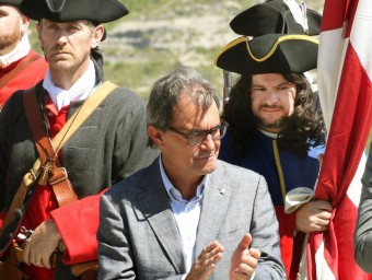 Artur Mas, en l'acte de commemoració del tricentenari de la Batalla de Talamanca EFE