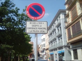 Zona d'aparcament denunciada per EU Borriana. EL PUNT AVUI