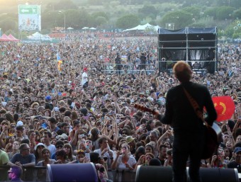 Imatge del festival Canet Rock de Canet que aquest any va tornar al municipi en una edició que va reunir més de 20.000 persones.
