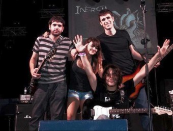 «Inèrcia» és un grup rock d'aquestes contrades de la Mariola. B. SILVESTRE
