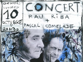 Cartell realitzat per Pascal Comelade pel concert de Ceret