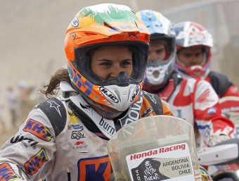 Laia Sanz, en l'última edició del ral·li Dakar EFE