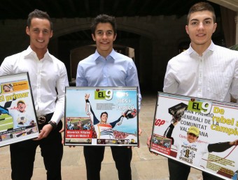 Els campions 2013 de Moto 2 (Pol Espargaró), Moto GP (Marc Márquez) i Moto 3 (Maverick Viñales) coincidiran la temporada que ve en la categoria reina QUIM PUIG