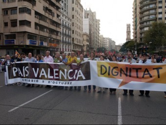 Manifestació per València de la marxa de la dignitat. ARXIU