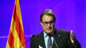 El president de la Generalitat, Artur Mas, dimarts passat QUIM PUIG