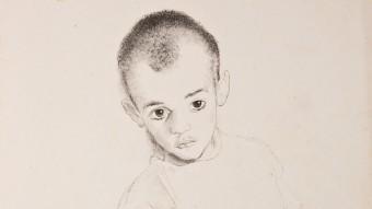 ‘Enfant malade', un dels commovedors dibuixos que va fer Josep Narro a Argelers MUME