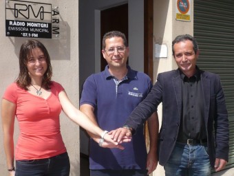 Els tres grups, CiU, PP i independents que van signar a Torroella de Montgrí A.V.