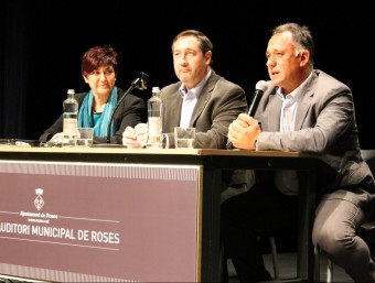 L'acte d'ahir, amb Montse Mindan, Josep Maria Pelegrí i Antoni Abad 6 COMUNICACIÓ