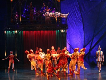 Cirque du Solei, en l'estrena de l'espectacle ‘Kooza' a Port Aventura, el 10 de juliol passat JUDIT FERNÀNDEZ