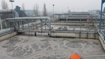 a la depuradora de Les Fonts té una capacitat per tractar 75.000 m³ cada dia J.A