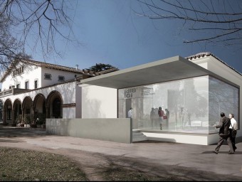Imatge virtula de la nova seu de l'institut de recerca biomèdica de Girona.