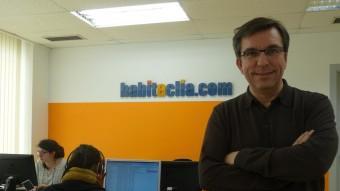 Javier Llanas és el responsable de màrqueting i portaveu d'Habitaclia.  ARXIU