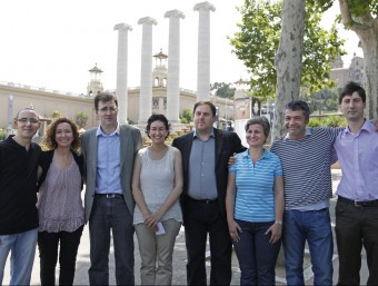 Presentació de la candidatura Oriol Junqueras i Marta Rovira a la presidència i a la secretaria general d'ERC, respectivament, l'any 2011 MARTA PÉREZ