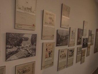 Vista parcial de la mostra de fotografies del remat d ela guerra a Alacant. CEDIDA