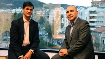 Paulino de Evan i Jorge Bustos, socis fundadors i màxims accionistes de Finanzarel.  ELISABETH MAGRE