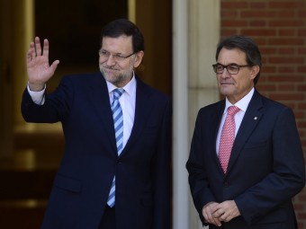 Els presidents del govern espanyol, Mariano Rajoy, i de la Generalitat, Artur Mas, en una trobada a La Moncloa el passat juliol REUTERS