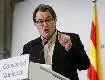 Artur Mas, president de la Generalitat de Catalunya, aquest dissabte a Seva EFE