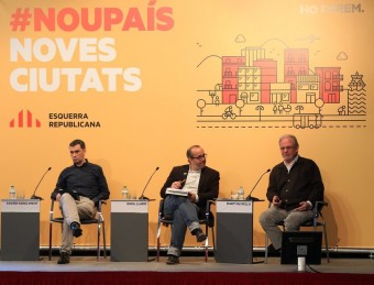 Les jornades sobre grans ciutats que ahir va organitzar ERC a Sabadell JUANMA RAMOS