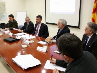 El conseller Vila va presidir la reunió de la Comissió per la Sostenibilitat de les Terres de l'Ebre. J.MARSAL/ ACN