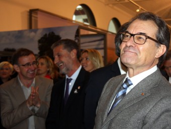 El president de la Generalitat, Artur Mas, visitant el centre de promoció turística i gastronòmica d'Amposta, Ebre Km0 ACN