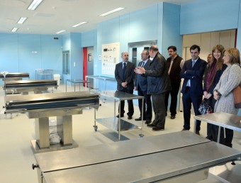 Sala de pràctiques quirúrgiques del CREBA, on s'experimentaran noves tècniques i materials amb porcs DIPUTACIÓ DE LLEIDA