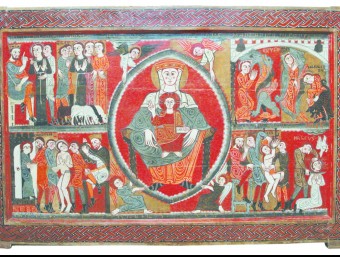 The altar piece of Santa Margarida de Vila-seca >(on display in the Episcopal museum)