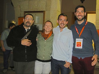Ana Delia, amb Germán González, Jordi Jiménez i Juan García. D. BETORET
