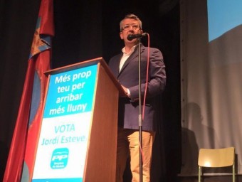 Jordi Esteve durant un míting de la campanya electoral. B. SILVESTRE