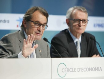 El president de la Generalitat, Artur Mas, i el president del Cercle d'Economia, Antón Costas, aquest dijous a la inauguració de les jornades de Sitges EFE