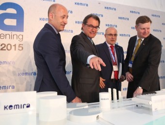 La nova planta de Kemira va inaugurar-se ahir oficialment amb la presència d'Artur Mas ARXIU