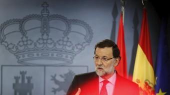 El president del govern espanyol, Mariano Rajoy, aquest divendres a La Moncloa REUTERS