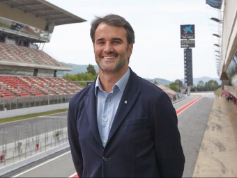Joan Fontserè, davant la recta principal del Circuit de Barcelona Catalunya PREMSA CIRCUIT