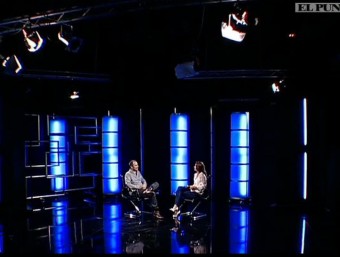 Petar Radojkovic with Nicole Millar on EL PUNT AVUI TV/  ARCHIVE
