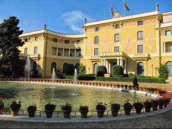 Palau Reial de Pedralbes, seu de la Unió pel Mediterrani.  ARXIU