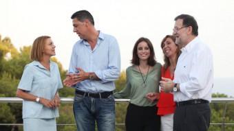 Rajoy amb García Albiol i la cúpula del PP, a Catalunya ELISABETH MAGRE
