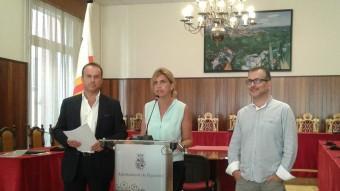 Manuel Toro, Marta Felip i Pere Casellas van presentar ahir els canvis a Fisersa. M.V