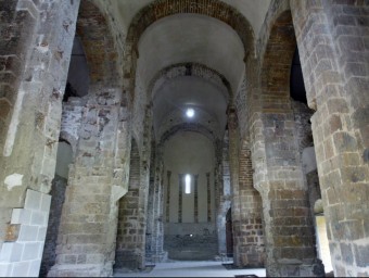 L'interior de Sant Quirze de Colera, en una imatge del 2007 MIQUEL RUIZ