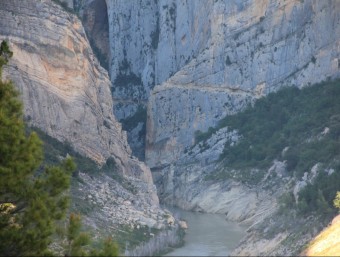 El congost de Mont-rebei, protegeix el riu Noguera Ribagorçana acn