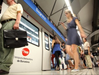 La xarxa de metro ha guanyat 5,2 milions de passatgers (un augment del 2,8%) en el primer semestre de l'any A. PUIG / ARXIU
