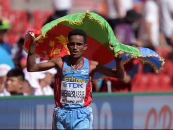 Ghebreslassie va aconseguir el primer títol mundial de la història per a Eritrea REUTERS