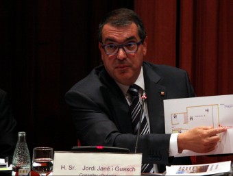 El conseller d'Interior, Jordi Jané, durant la compareixença al Parlament ACN