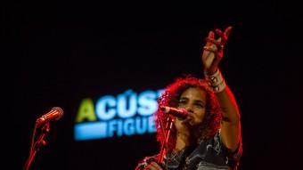 Neneh Cherry va oferir a Figueres la única actuació a l'Estat espanyol aquest estiu. FOTO: MÒNICA QUINTANA