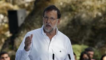 El líder del PP, Mariano Rajoy, aquest diumenge a Castelo de Soutomaior EFE
