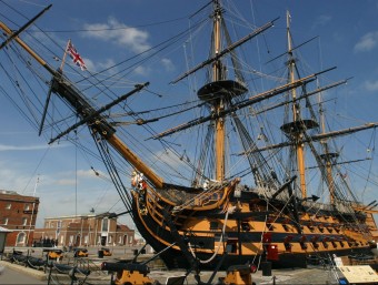 El vaixell ‘HMS Victory' és en un dic sec al port de Portsmouth (Hampshire) i es pot visitar com a museu