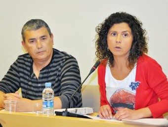 Pep Val i Isabel Martín, alcaldessa de Paiporta. ESCORCOLL