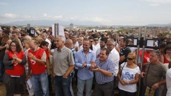 Centenars d'alcaldes es van reunir ahir al paratge dels Gallecs a Mollet ORIOL DURAN